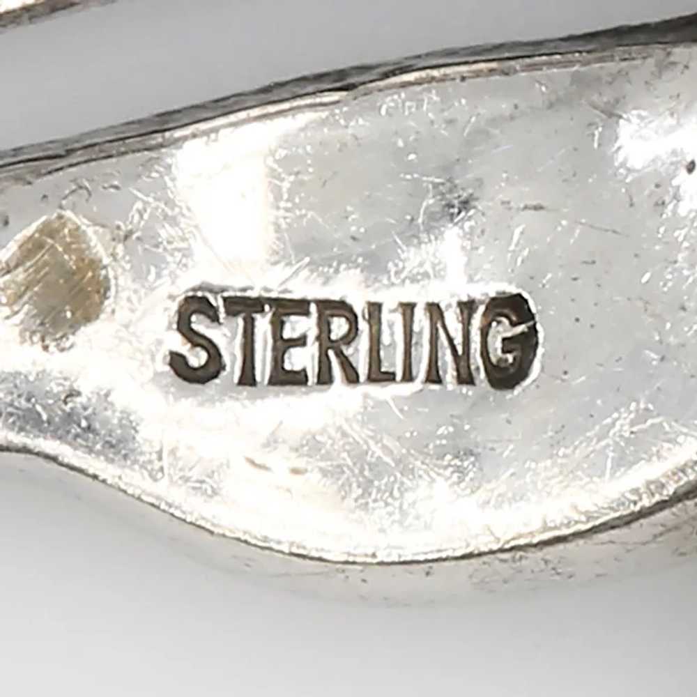 Antique Art Deco Sterling Bead Set Marcasite Orch… - image 3