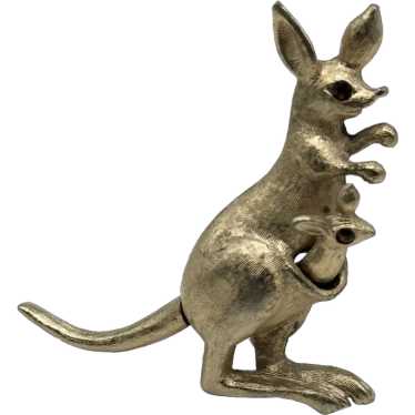 Vintage Avon Articulating Kangaroo Brooch Pin