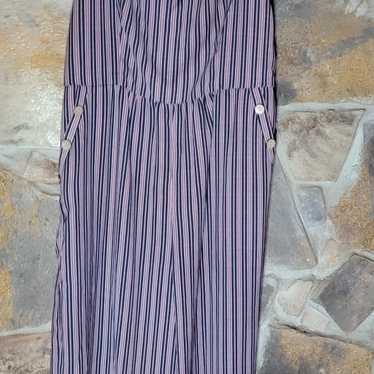 xhilaration long panted purple and black striped j