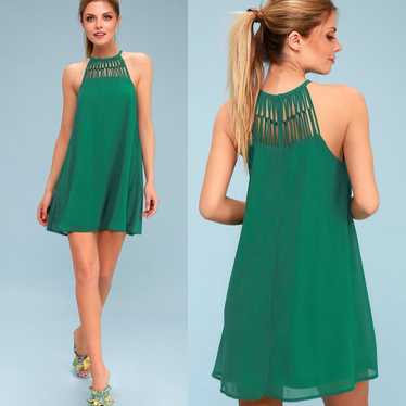 Lulus | Tell Me Green Swing Dress
