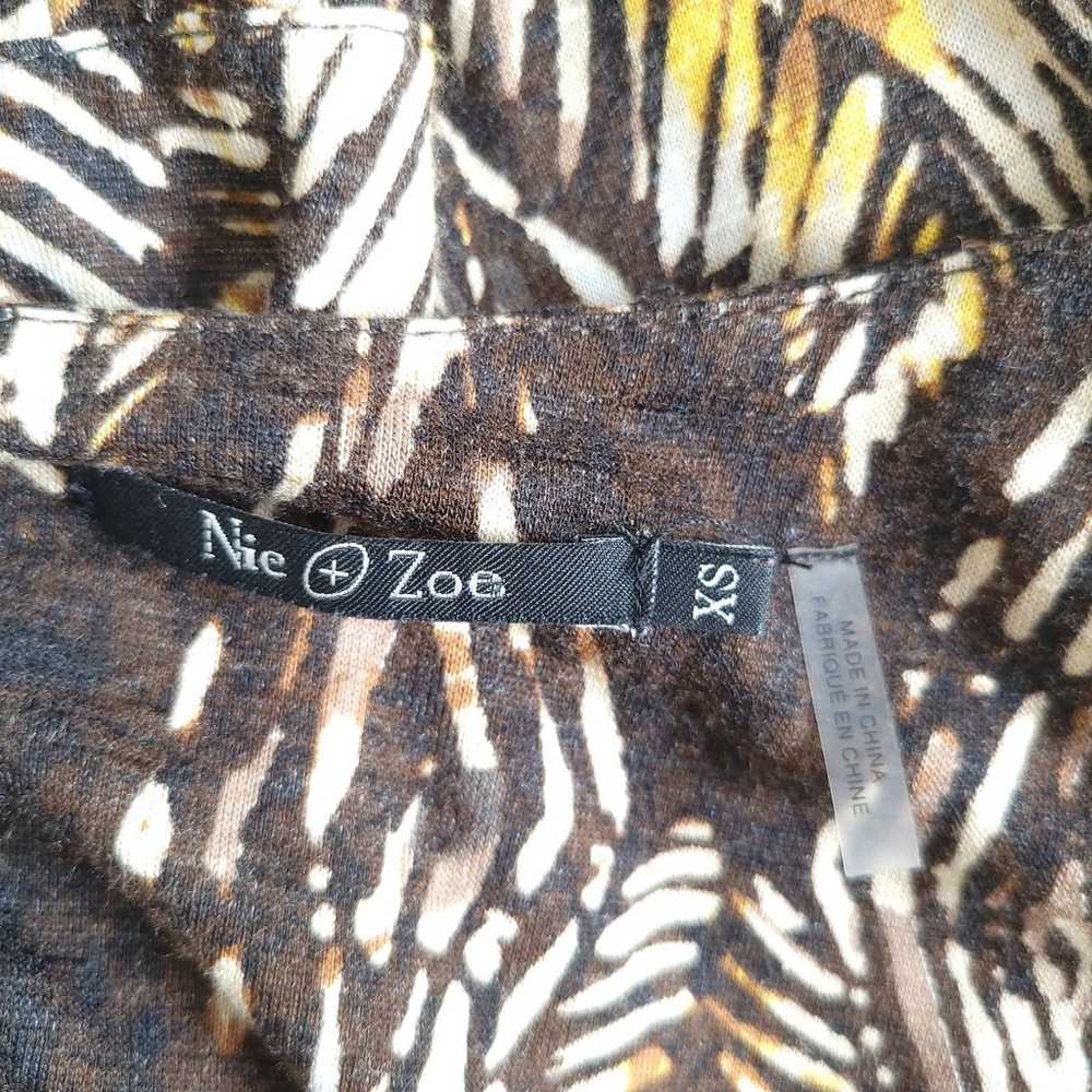 Nic + Zoe Maxi Dress Surplice Sleeveless Brown Pl… - image 11