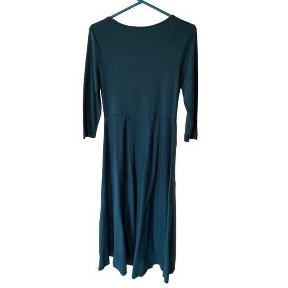 Soft Surroundings Cotton Long Sleeve Turquoise Mi… - image 3