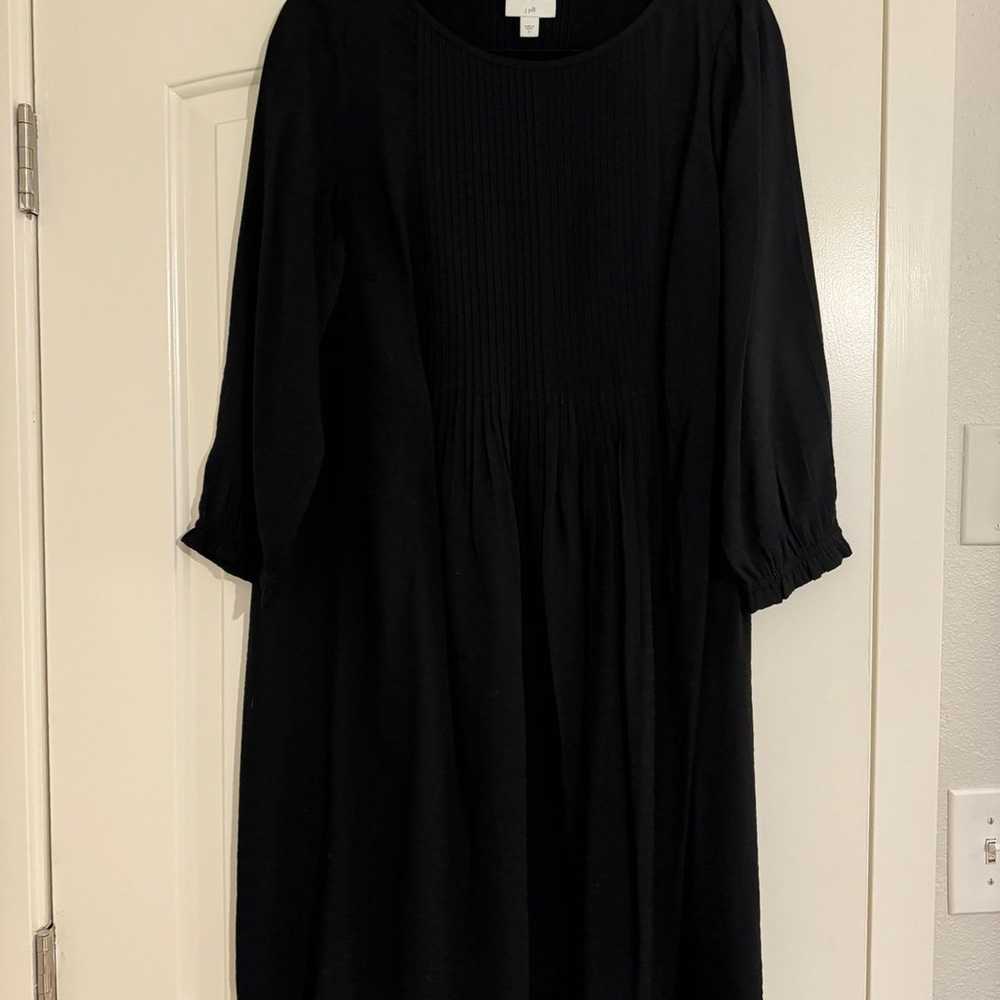 j jill Dress; black. 3/4 sleeve. Mid length. Loos… - image 1