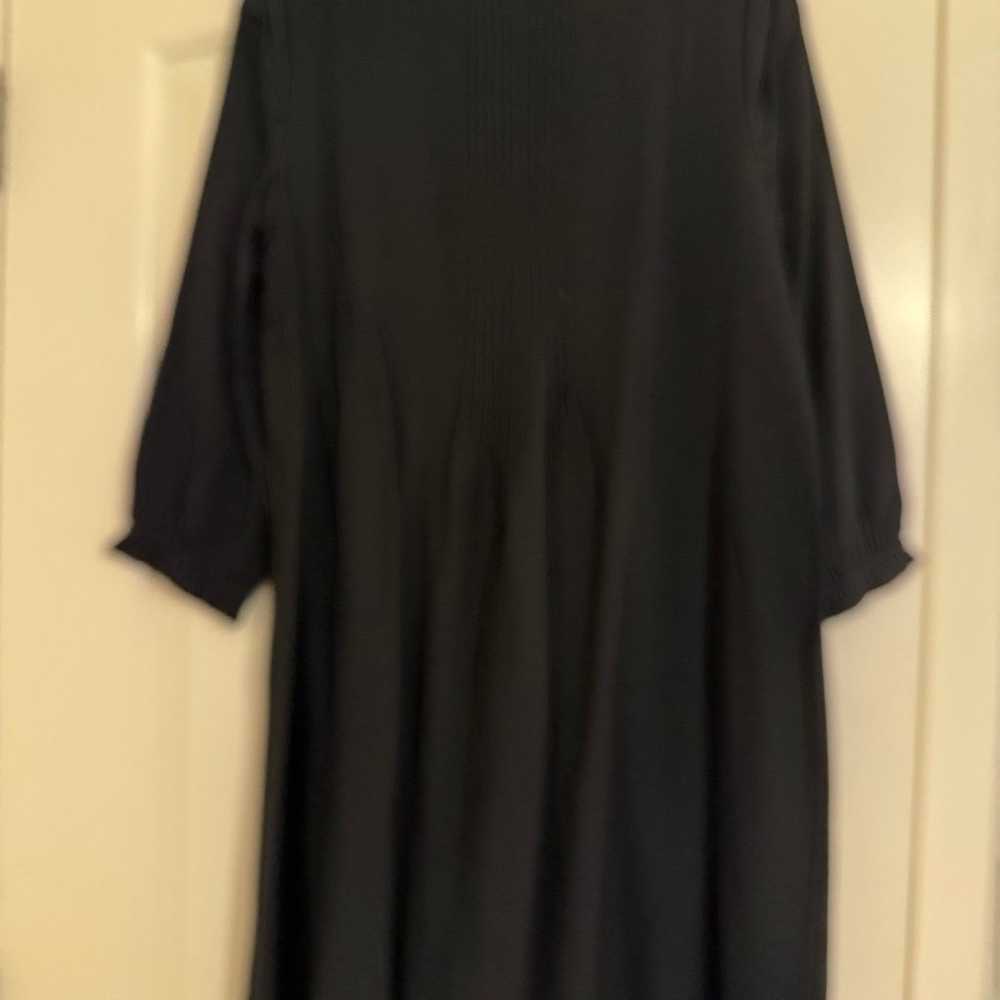 j jill Dress; black. 3/4 sleeve. Mid length. Loos… - image 2
