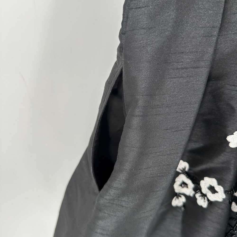 Wayward Fancies Black Floral Beaded Sequin Sleeve… - image 8