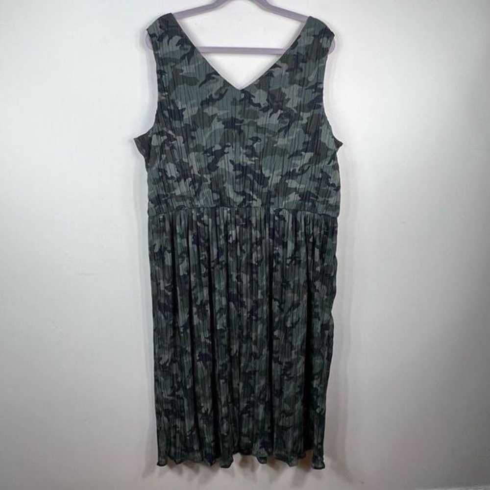 Lane Bryant Camouflage Micro Pleated Lined Dress - image 4