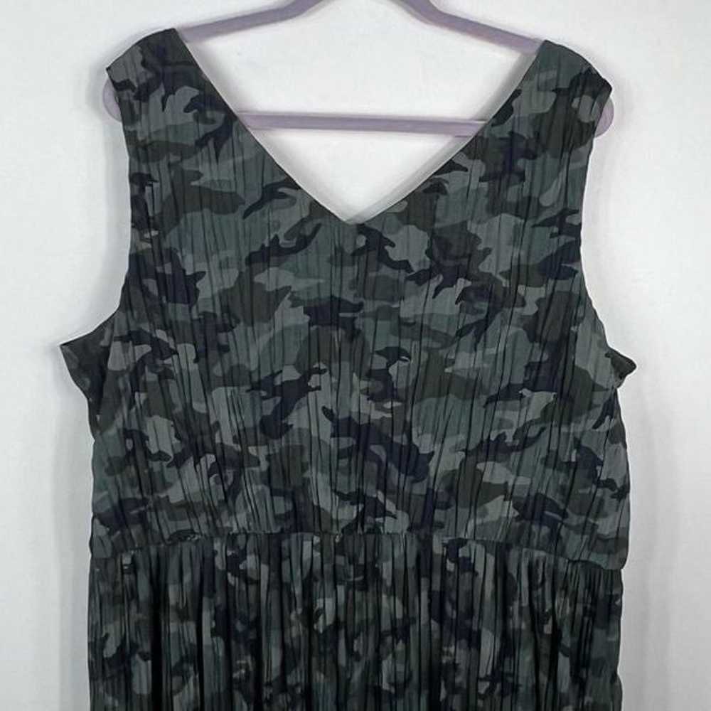 Lane Bryant Camouflage Micro Pleated Lined Dress - image 5
