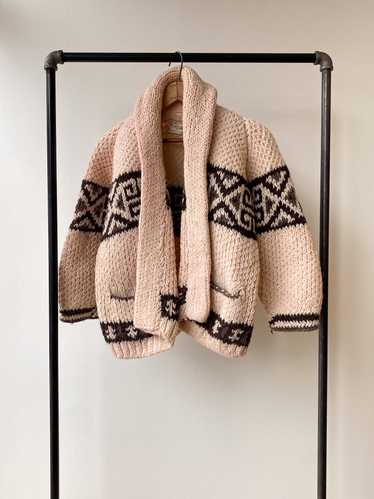 Unbleached Cowichan Cardigan Sweater—[XS/S]