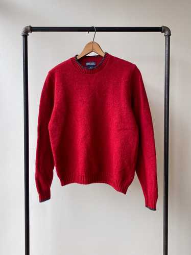 80's Lands' End Wool Knit Crewneck Sweater—[S/M] - image 1