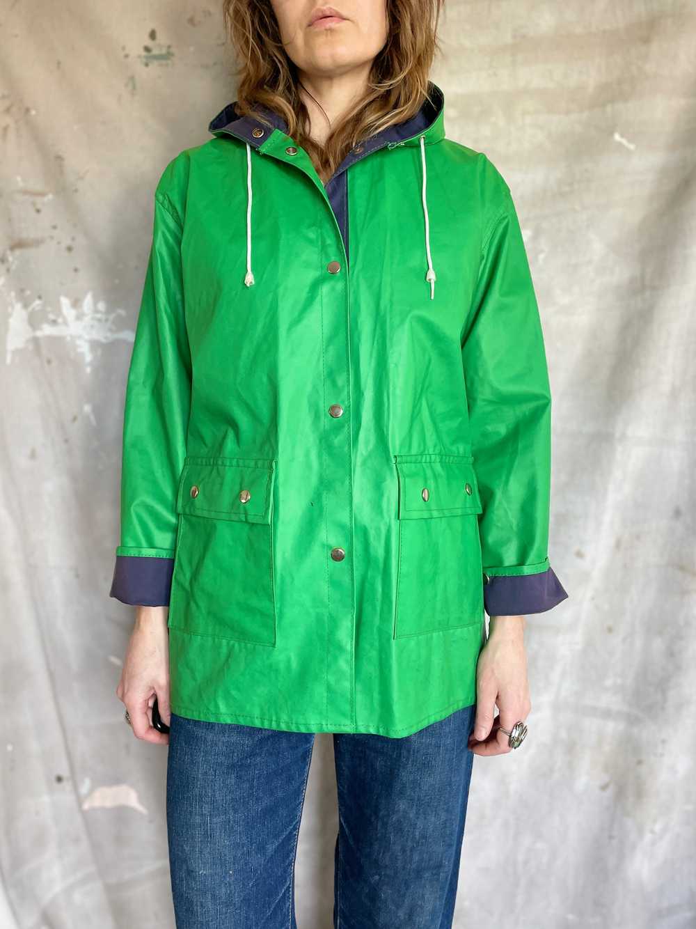 80s Reversible Raincoat - Gem