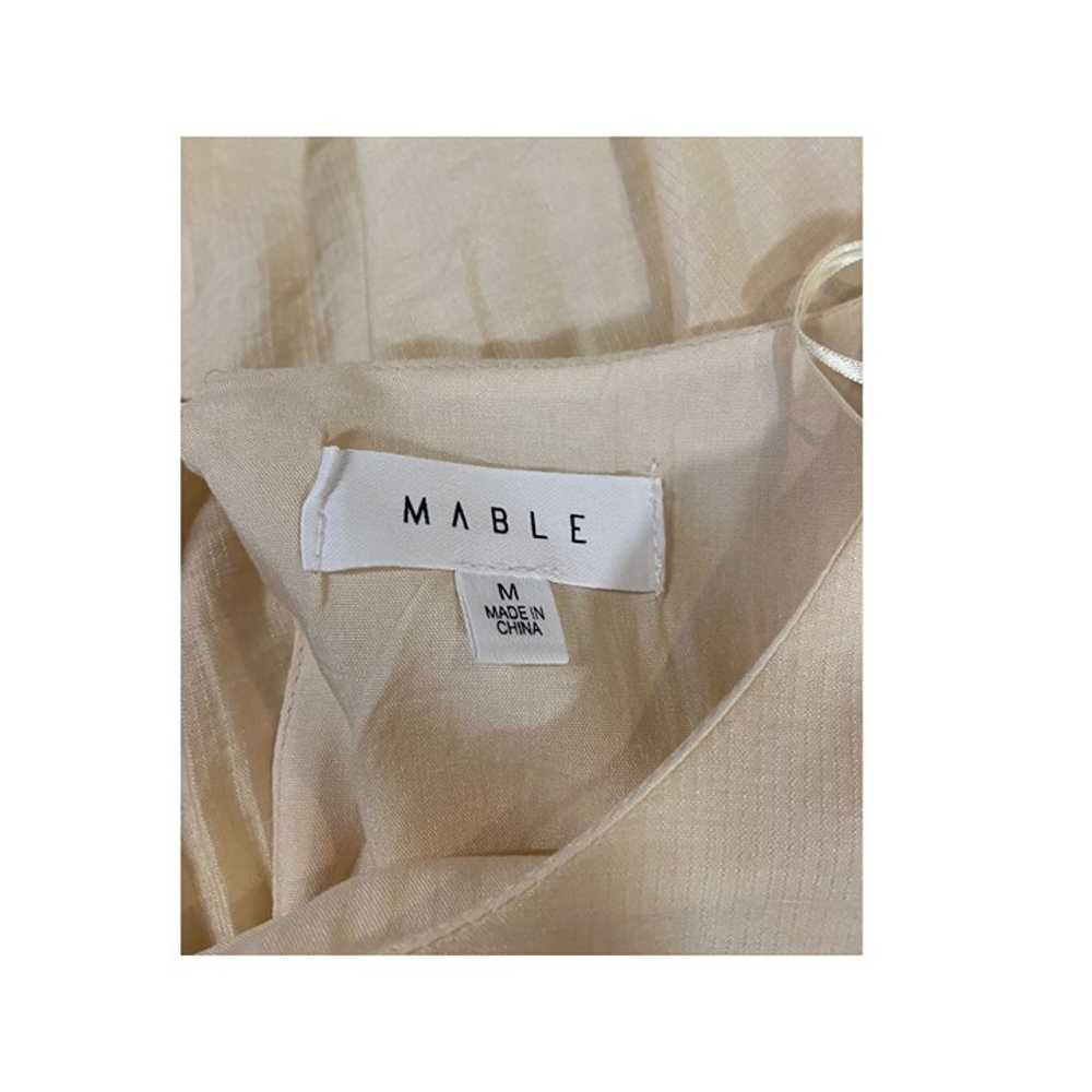 Mable Denver Puff Sleeve Mini Dress Cream Size M … - image 3