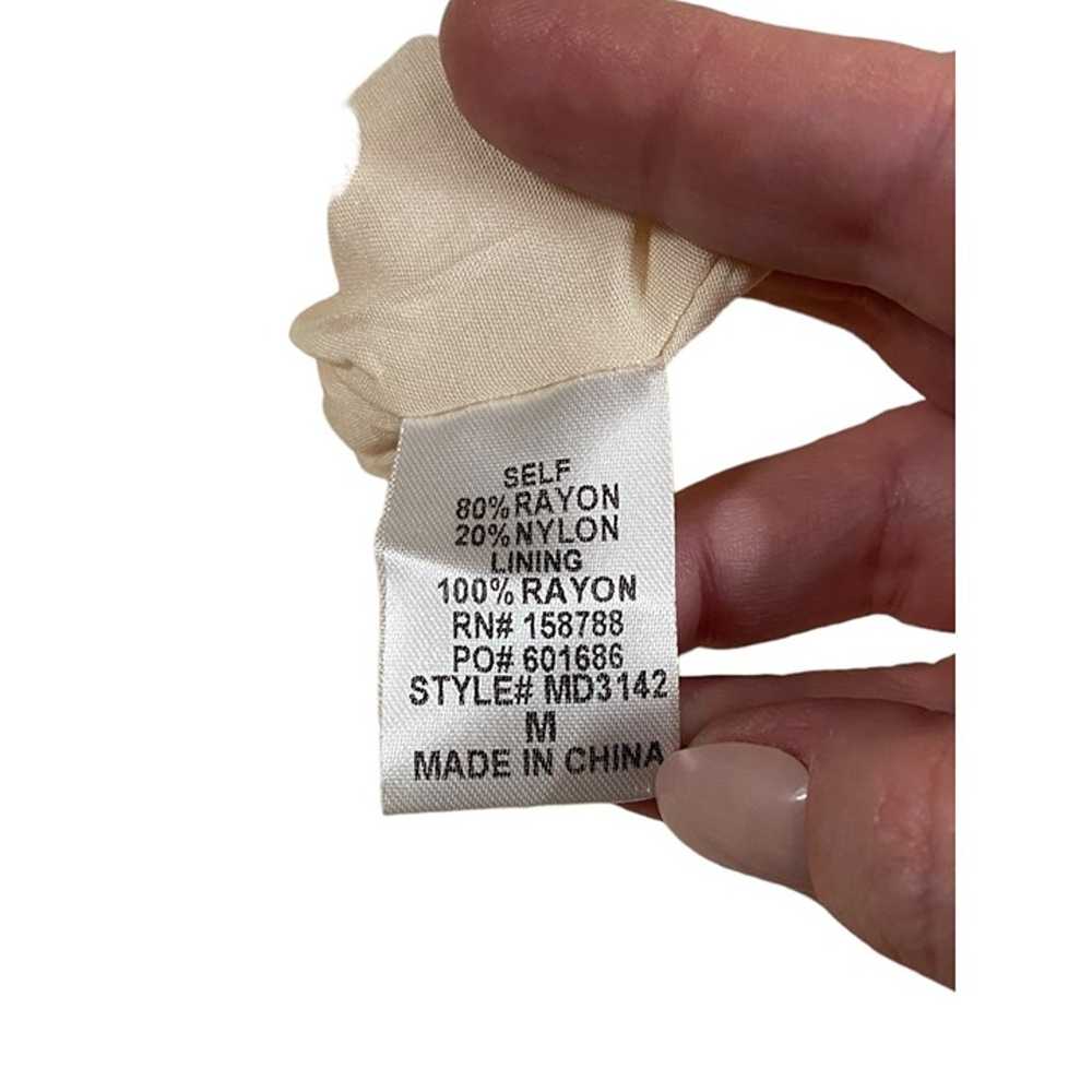 Mable Denver Puff Sleeve Mini Dress Cream Size M … - image 4