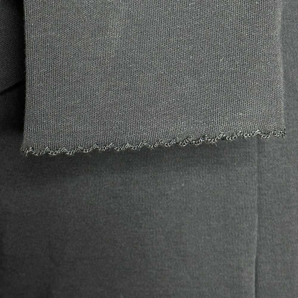 Re/Done Long Sleeve V-Neck Ruched Slit Dress Blac… - image 9