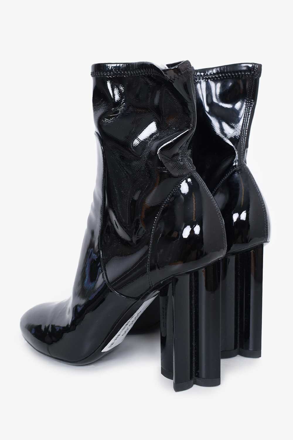 Louis Vuitton Black Patent Silhouette Ankle Boots… - image 3