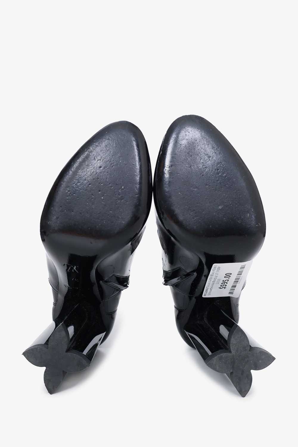 Louis Vuitton Black Patent Silhouette Ankle Boots… - image 5