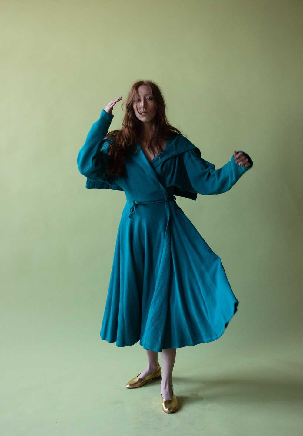 1980s Sweatshirt Coat / Dress | Norma Kamali - image 2