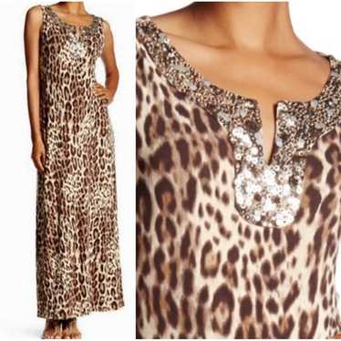 Tommy Bahama Dress Maxi Leopard Print Sleeveless … - image 1