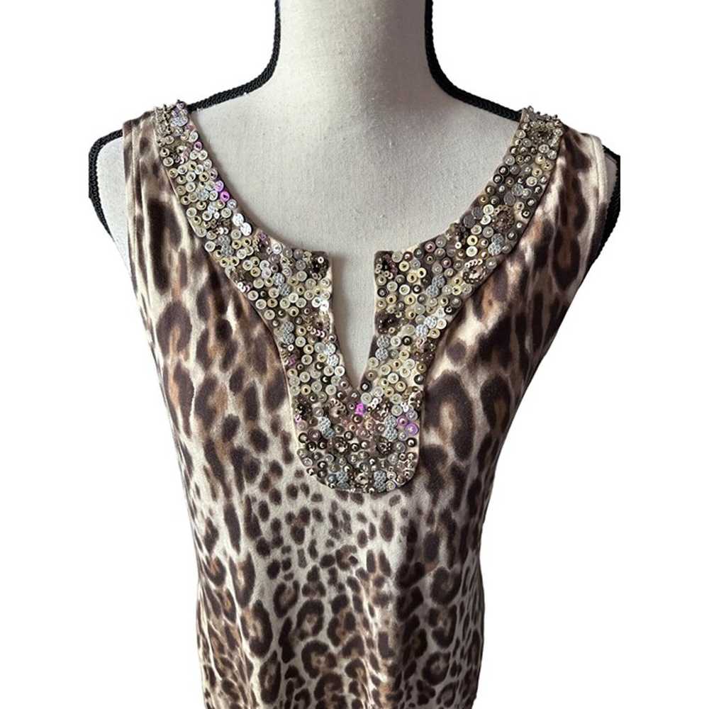 Tommy Bahama Dress Maxi Leopard Print Sleeveless … - image 3