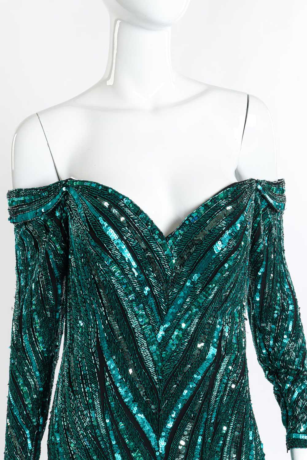 BOB MACKIE Beaded Sweetheart Gown - image 4