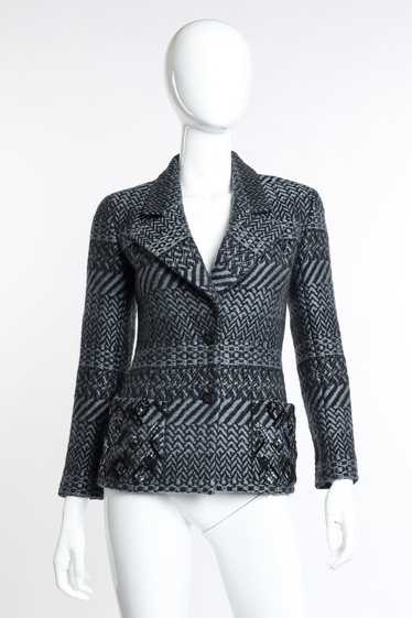 CHANEL 2000 F/W Knit Wool Jacket
