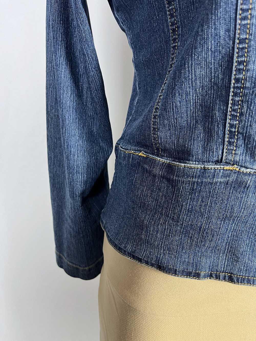 Vintage Erika Size PL (14) Peplum Denim Jacket - image 3