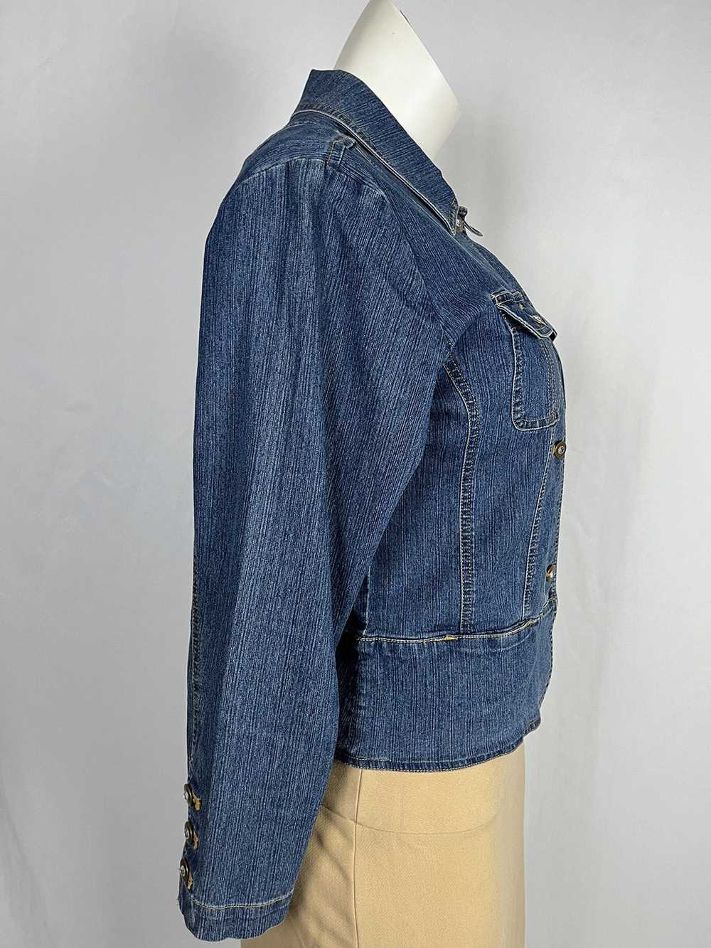 Vintage Erika Size PL (14) Peplum Denim Jacket - image 4