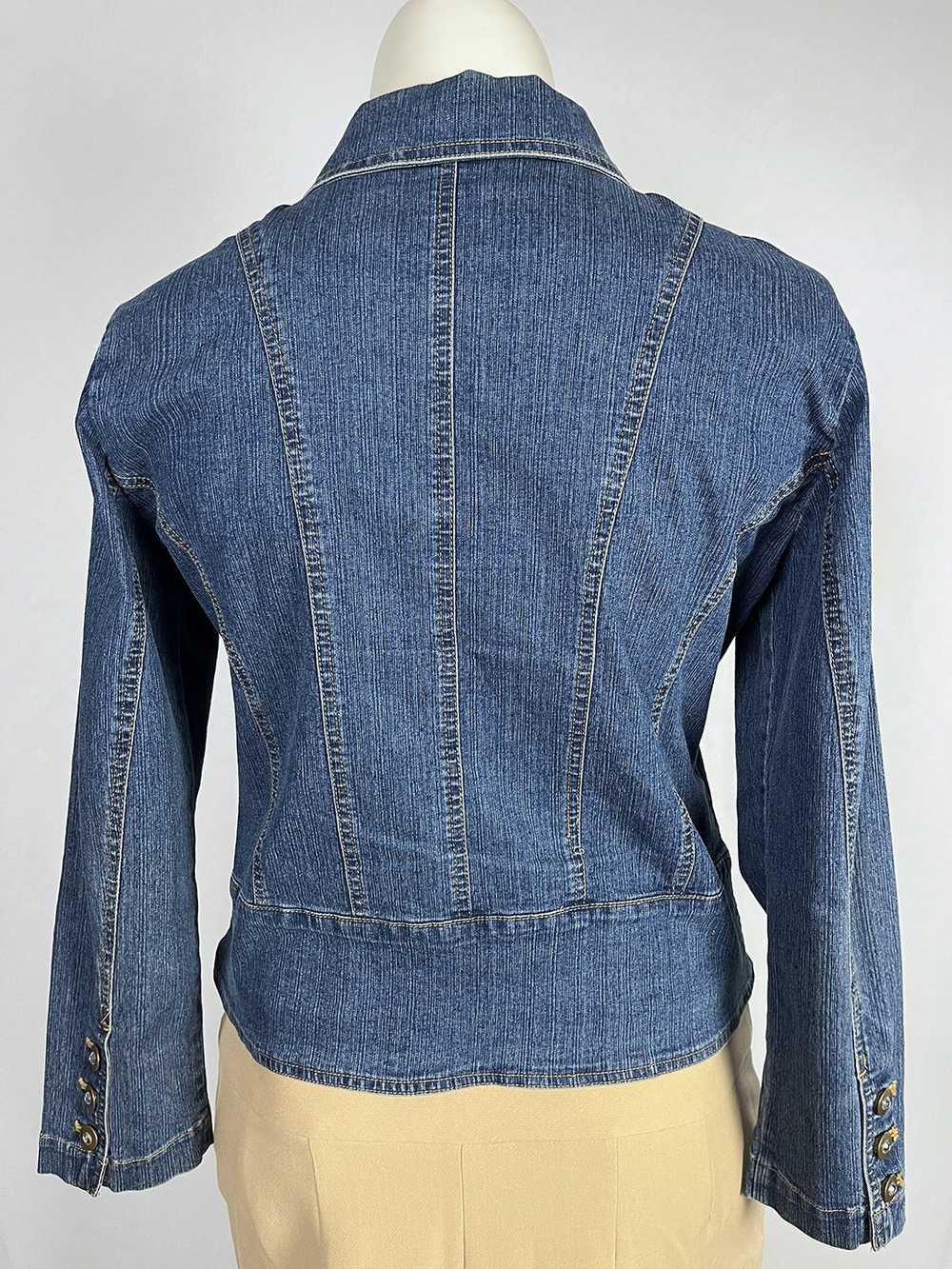 Vintage Erika Size PL (14) Peplum Denim Jacket - image 6