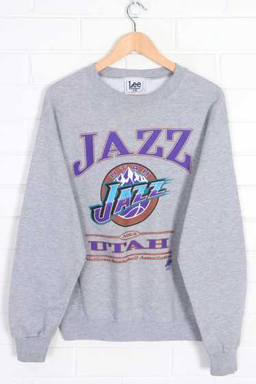 NBA Utah Jazz 90s Big Logo Sweatshirt USA Made (S-