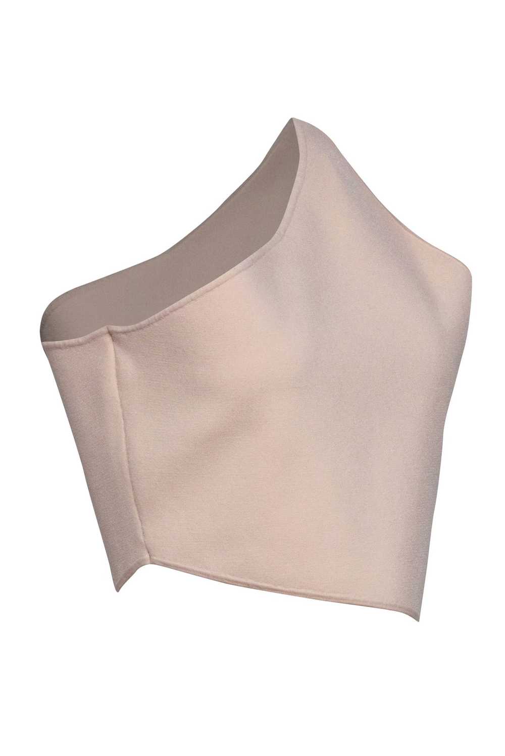 A.L.C. - Beige Knit One Shoulder Asymmetrical Top… - image 2