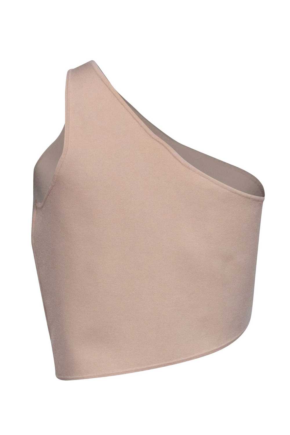 A.L.C. - Beige Knit One Shoulder Asymmetrical Top… - image 4