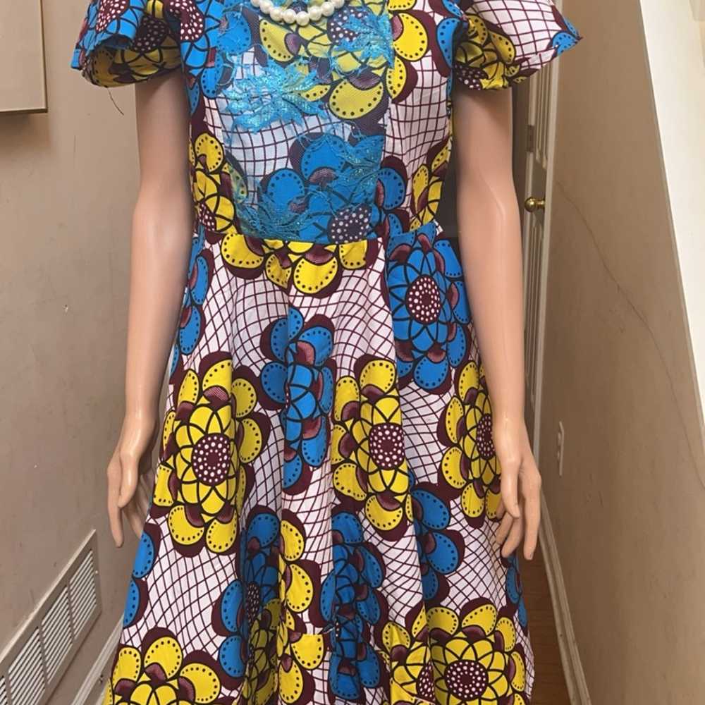 African Women Dress Wax Print Dress Ankara 100% c… - image 1