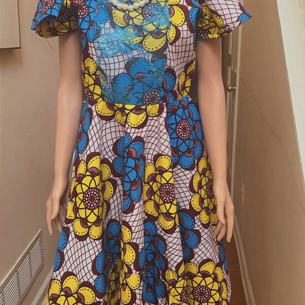 African Women Dress Wax Print Dress Ankara 100% c… - image 2