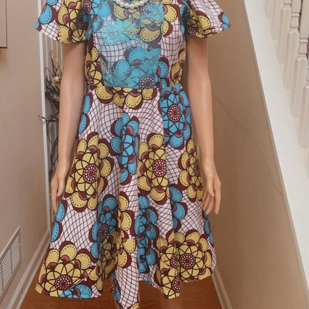 African Women Dress Wax Print Dress Ankara 100% c… - image 5