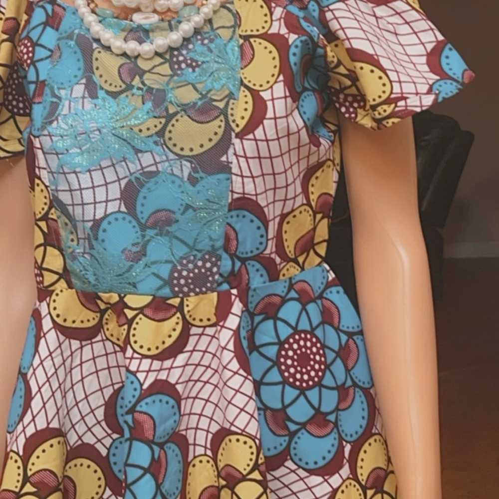 African Women Dress Wax Print Dress Ankara 100% c… - image 6