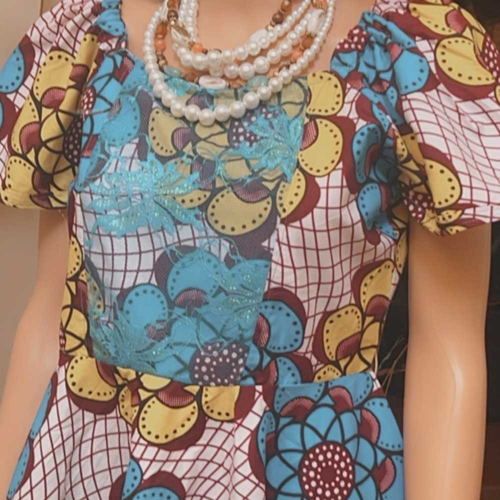 African Women Dress Wax Print Dress Ankara 100% c… - image 7