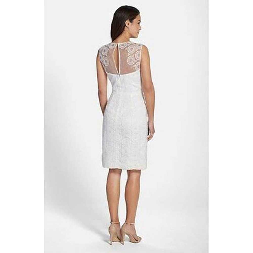 Maggy London Embroidered Illusion Yoke Sheath Dre… - image 2