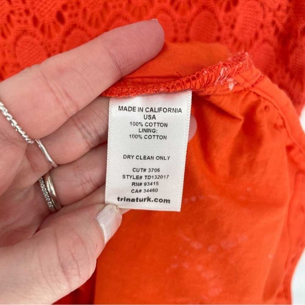 Trina Turk Crochet Bonfire Sheath Lace Mini Dress… - image 10