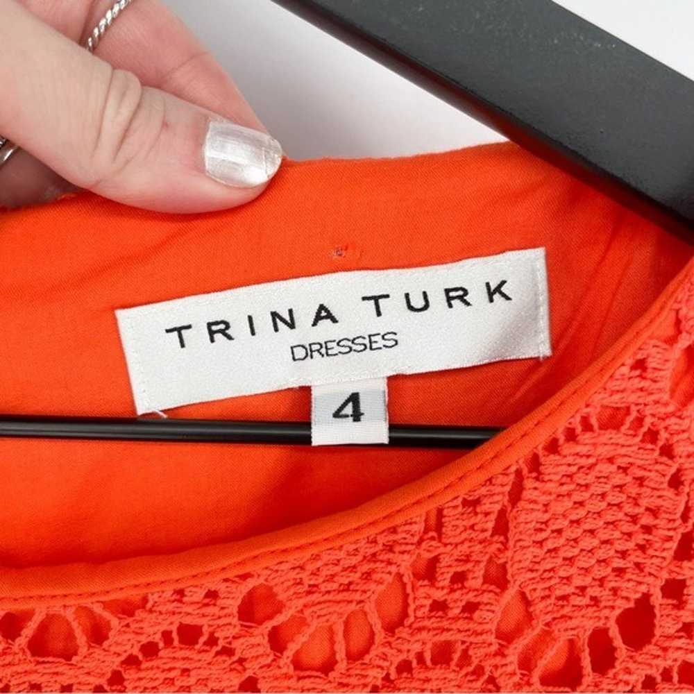 Trina Turk Crochet Bonfire Sheath Lace Mini Dress… - image 9