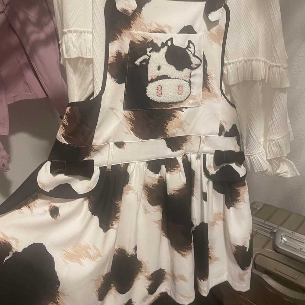 Super Cute lolita overall dress - cow print - image 4