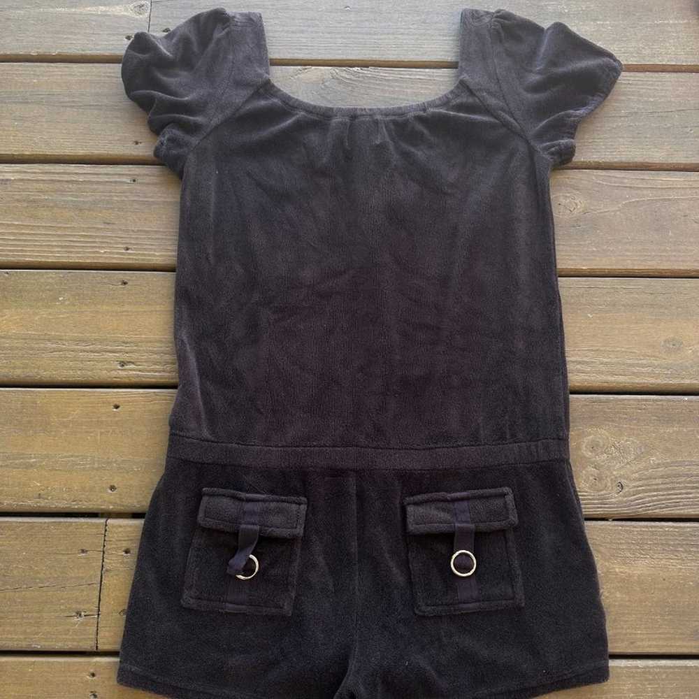 Juicy Couture Terry Brown Shorts Jumpsuit Romper - image 3