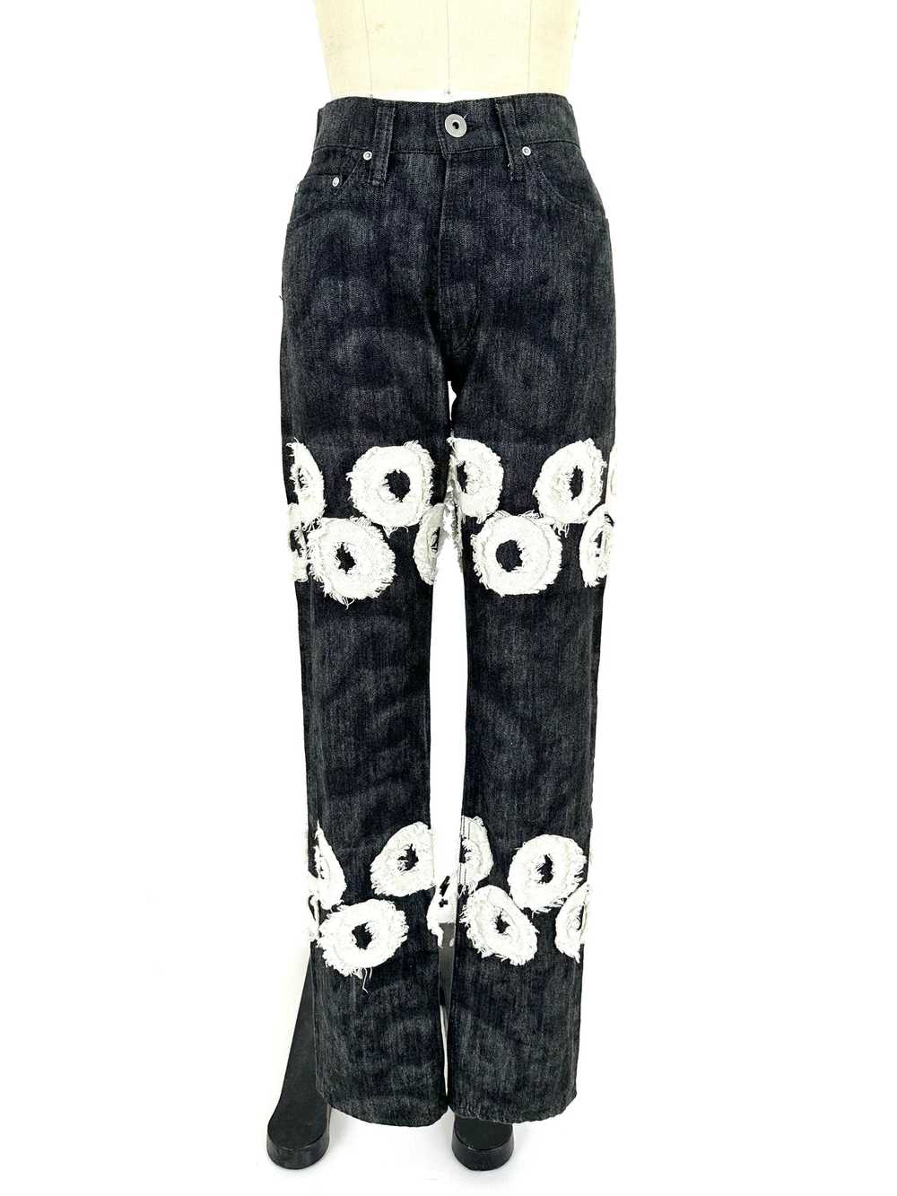 2011 Issey Miyake Archive Embroidered Jeans - image 5