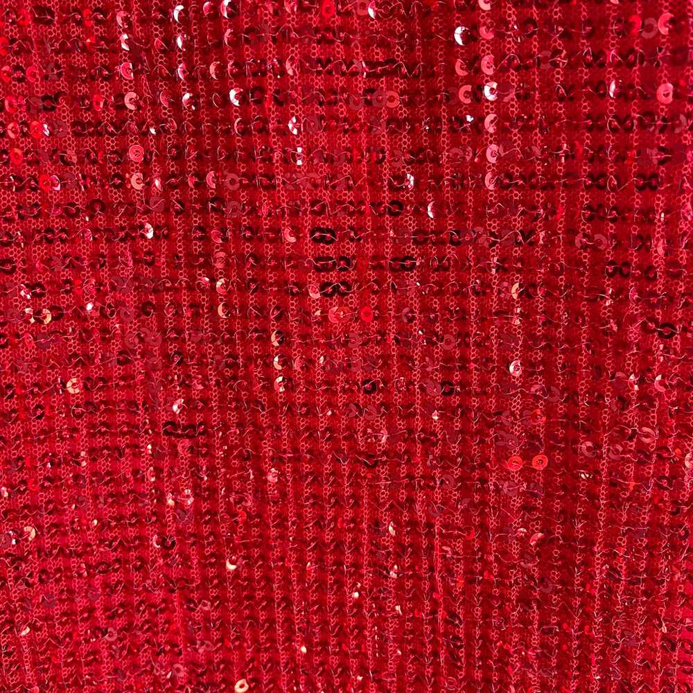 ASTR Devika Sequin Mini Dress Red Size Small Back… - image 6