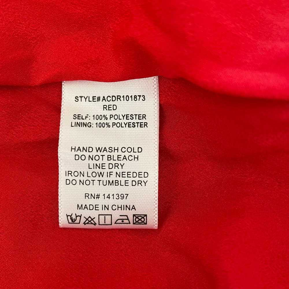 ASTR Devika Sequin Mini Dress Red Size Small Back… - image 8