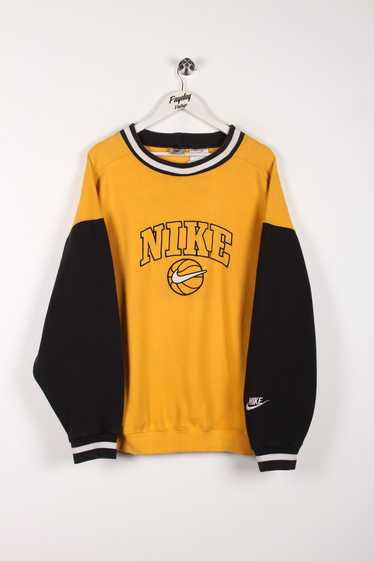 90's Nike Sweatshirt Yellow/Black XL