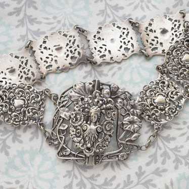 Antique Italian Silver Plated Belt - image 1