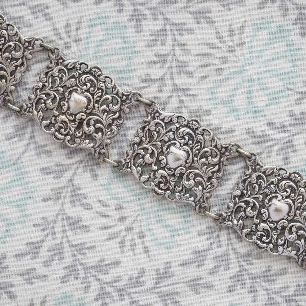 Antique Italian Silver Plated Belt - image 2