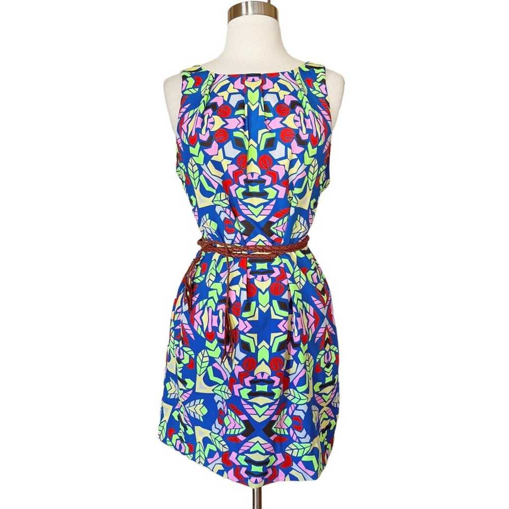 MARA HOFFMAN Dress Abstract Geometric Multicolor … - image 6