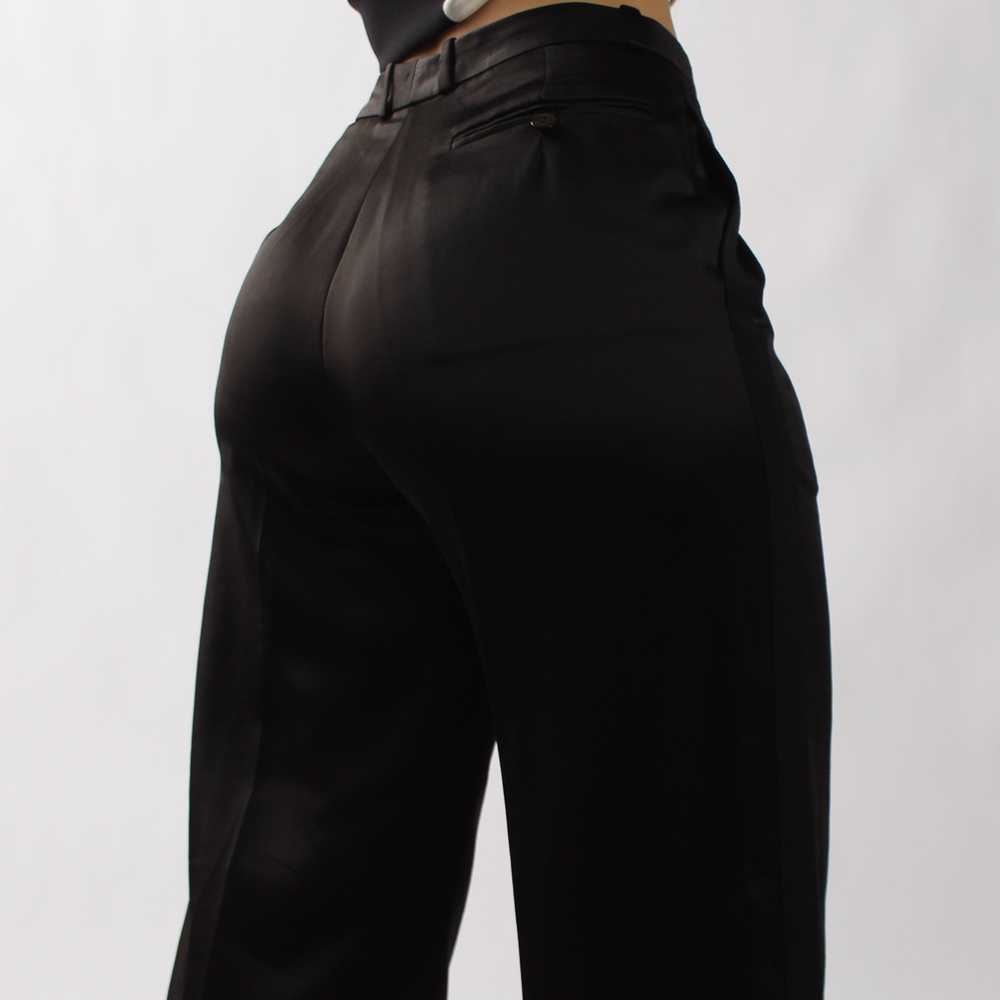 Vintage Givenchy Satin Trousers - W28 - image 4