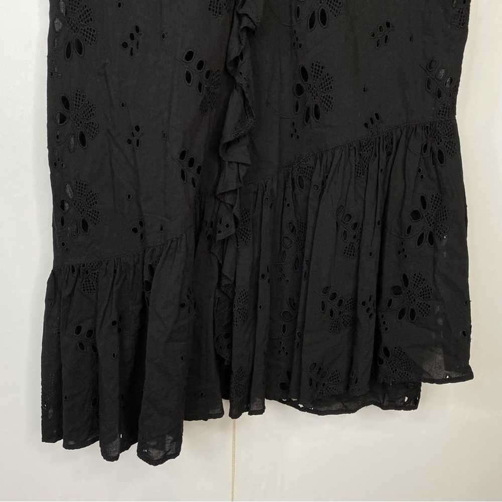 Zara Eyelet Embroidered Cotton Mini Dress Sleevel… - image 8