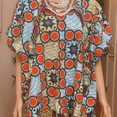 Women Africa Dress with puffy sleeves very beautif